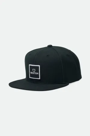Alpha Square MP Snapback - Black/Black