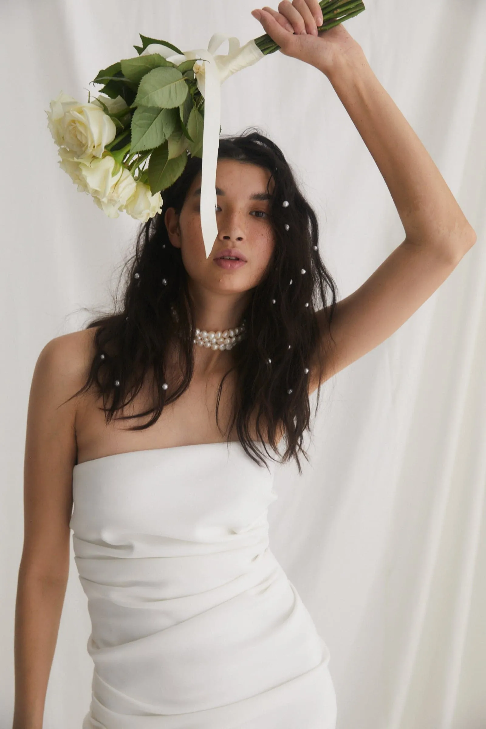 ALSTON CREPE MINI DRESS