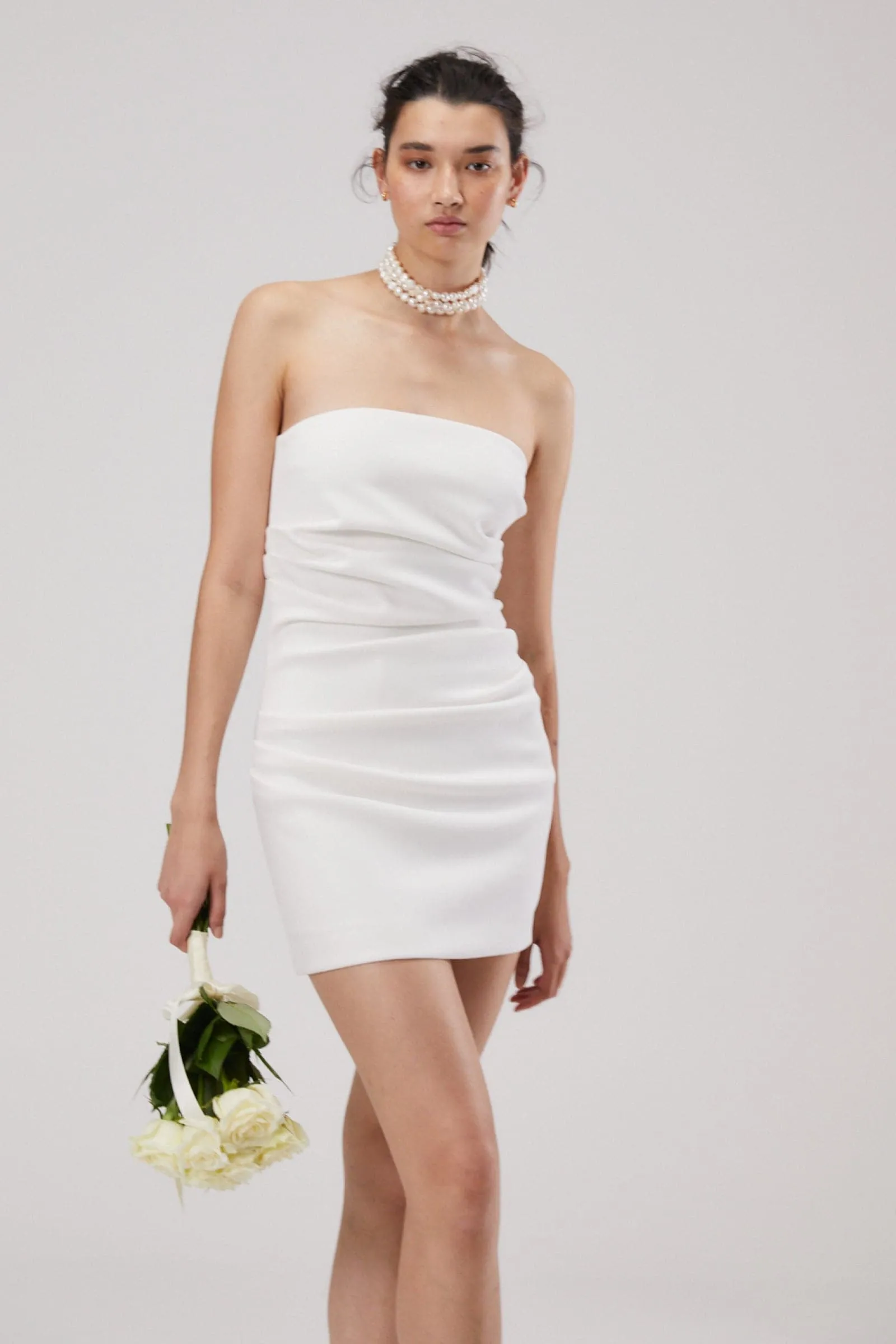 ALSTON CREPE MINI DRESS