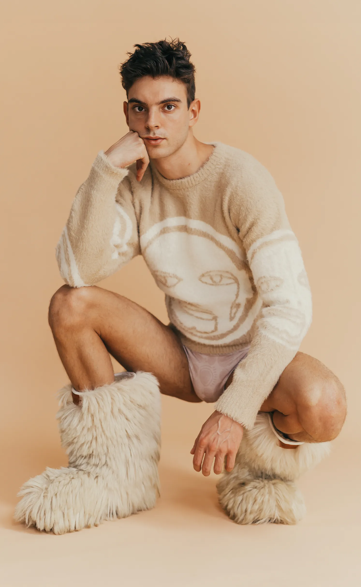 'AOY' Mohair Sweater