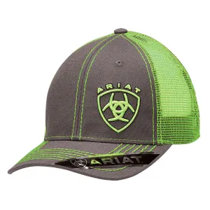Ariat® Men's Ball Cap - Grey/Lime