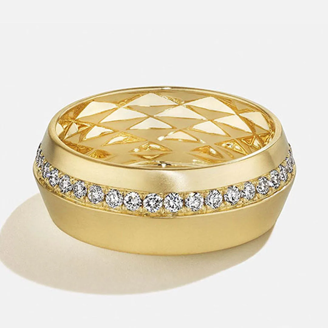 Ascent 7mm Pavé Diamond Bevel Band