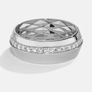 Ascent 7mm Pavé Diamond Bevel Band