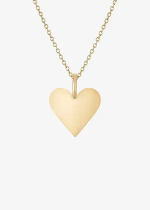 Asia Ingalls Brass Heart Pendant with gold filled chain