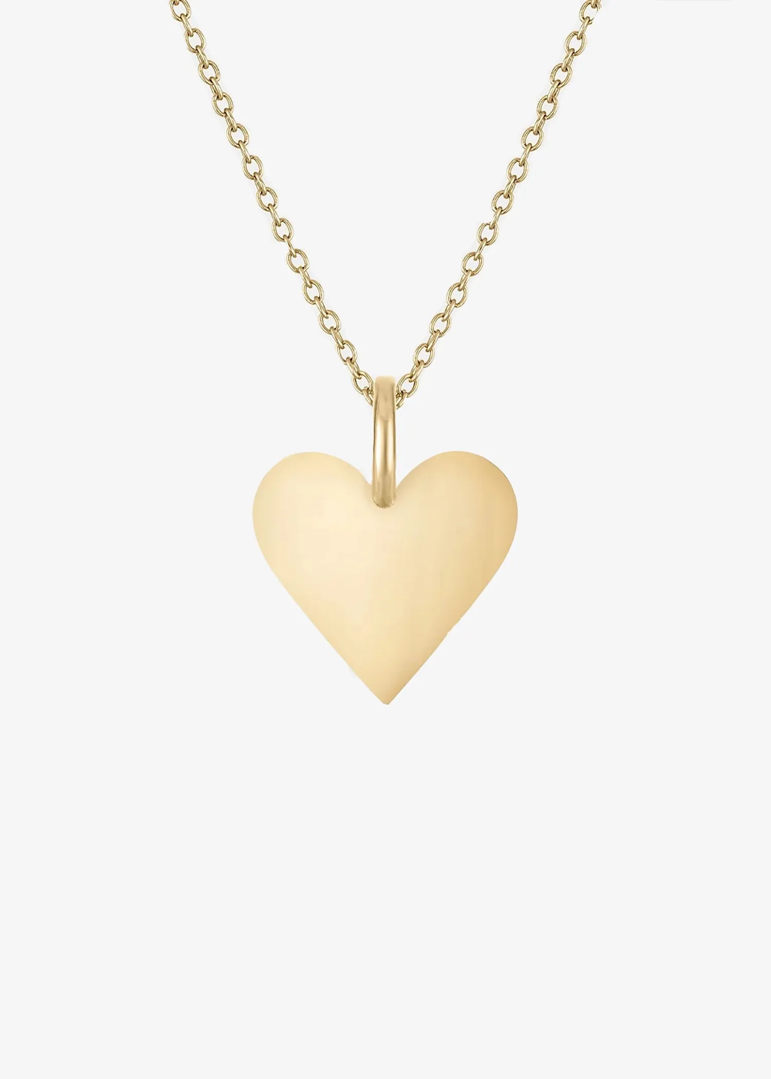 Asia Ingalls Brass Heart Pendant with gold filled chain