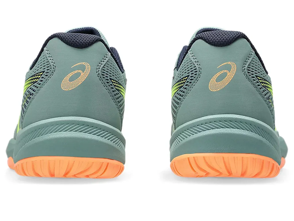 Asics Upcourt 6 Badminton Shoes | Celadon/Safety Yellow