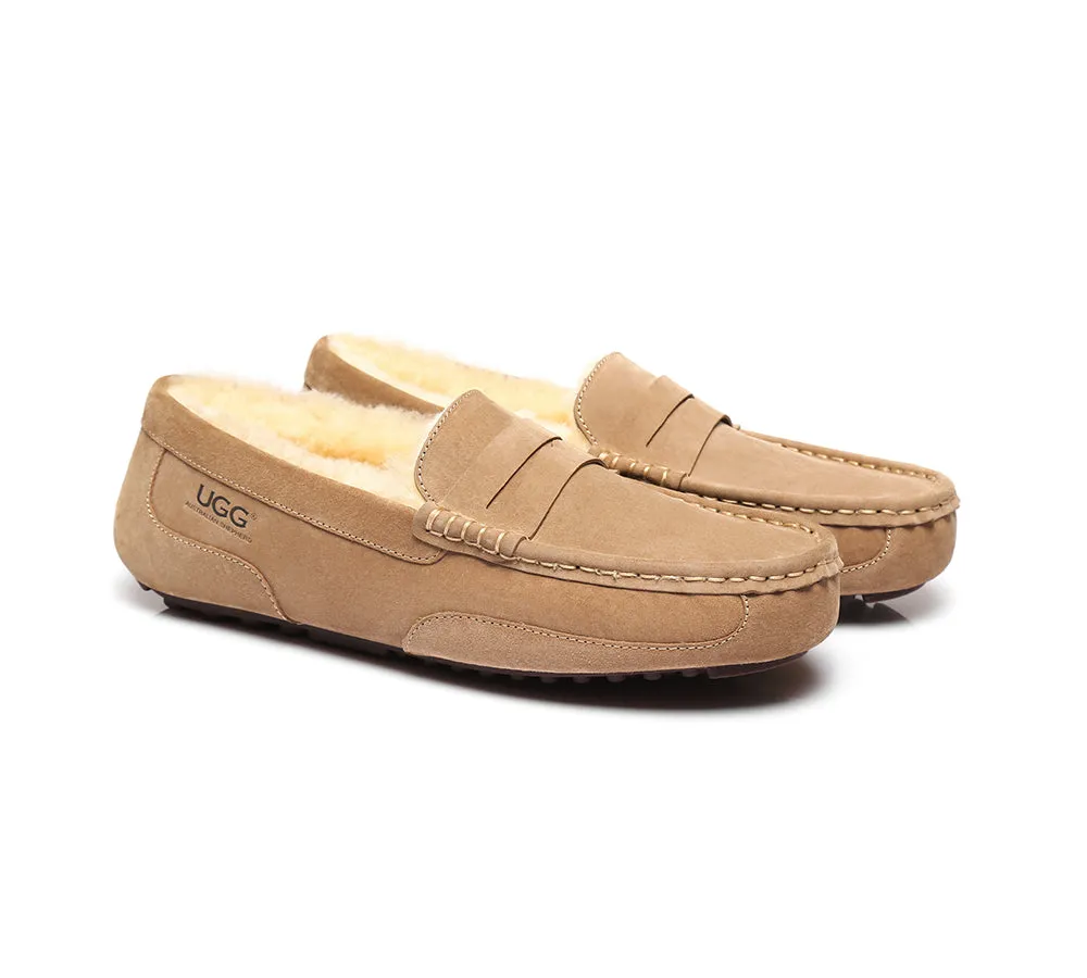 AUSTRALIAN SHEPHERD® Mens Fashion Ugg Moccasin