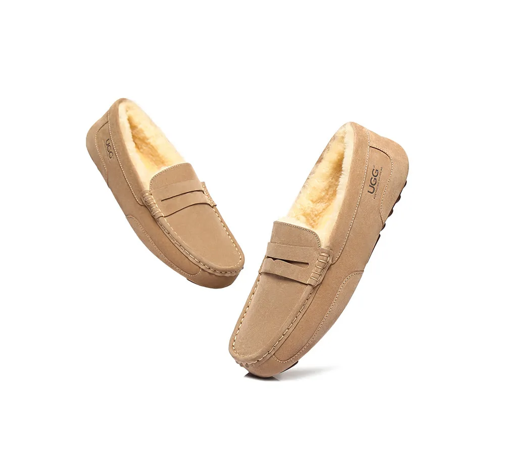 AUSTRALIAN SHEPHERD® Mens Fashion Ugg Moccasin