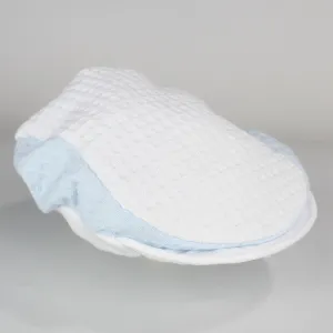Baby Boy Flat Cap - White & Blue