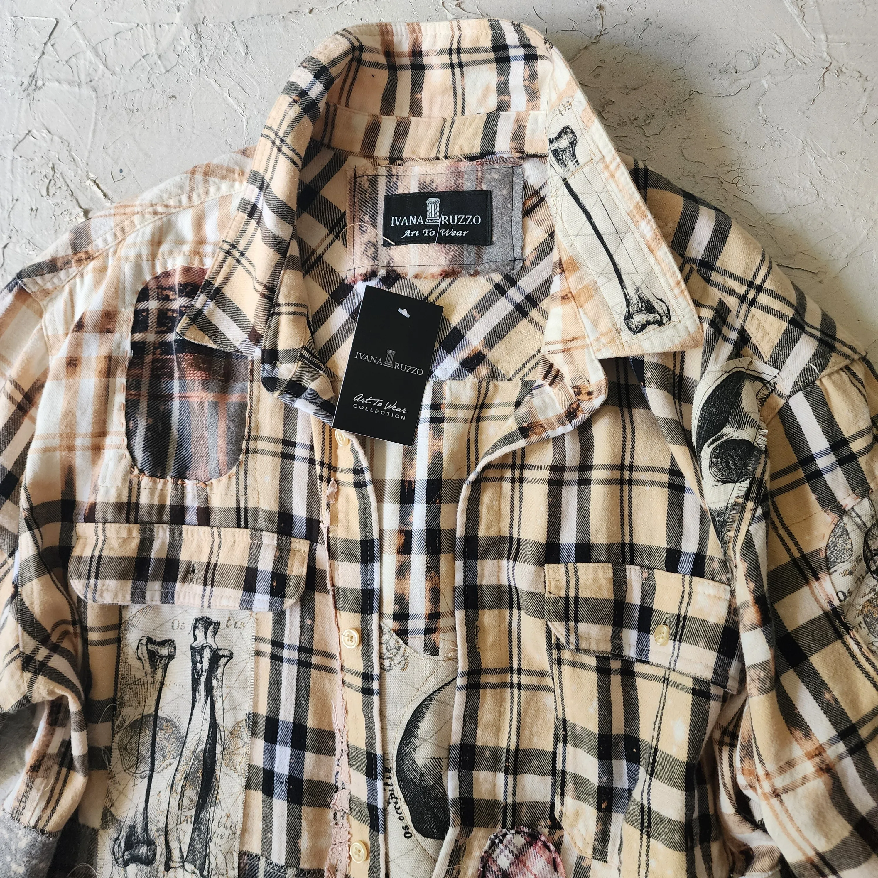 Beautifully Brocken / Designer Kimono Duster Upcycled Couture Vintage Denim Flannel Concept Boro Visvim Patchwork Sustainable Artisan