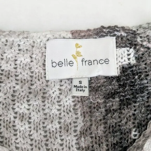 BELLE FRANCE Women's Lightweight Long Sleeve Sweater  Size S  Multi Color