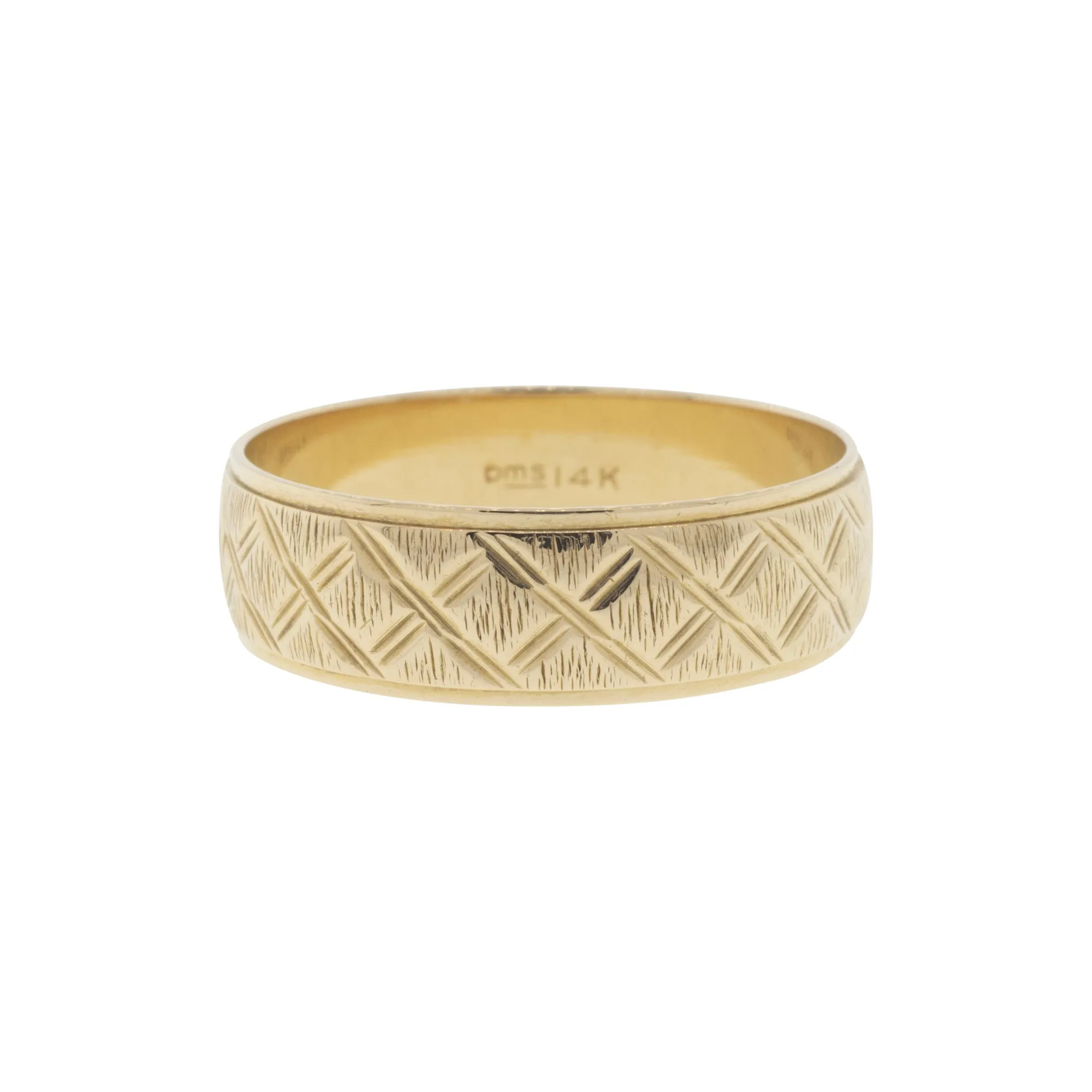 Beveled Edge Etched Band