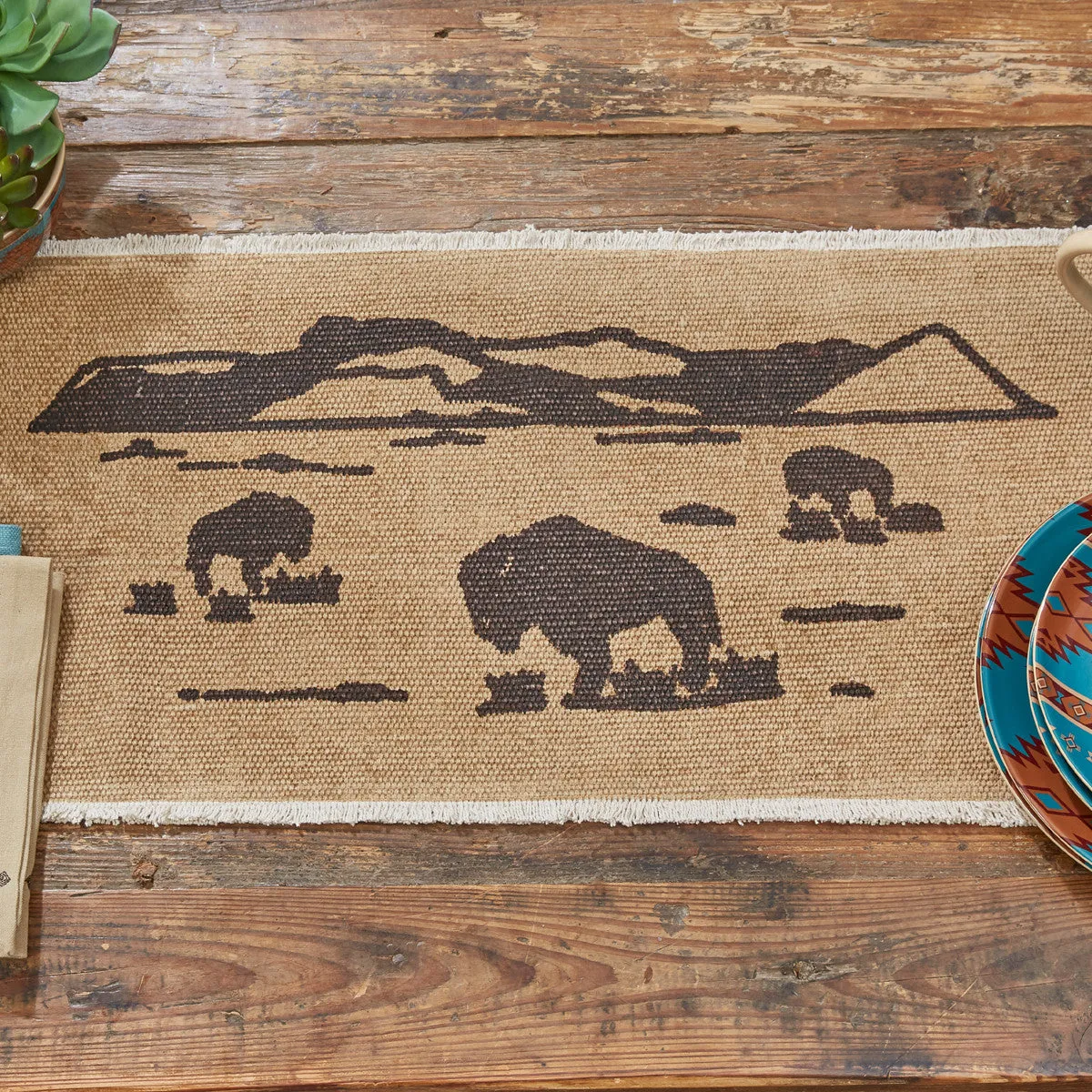 Bison Table Runner - 36"L