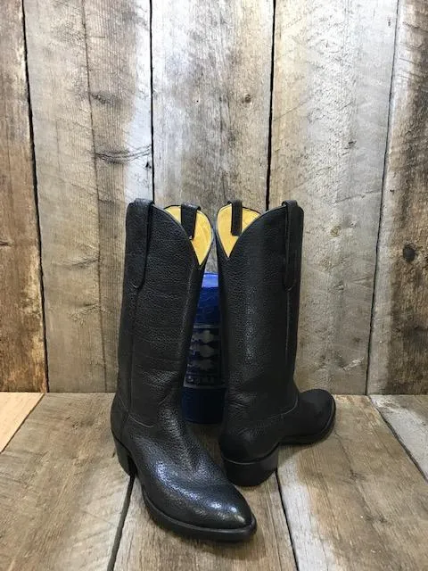 Black All Buffalo Tres Outlaws Men's Classic Boot 3105