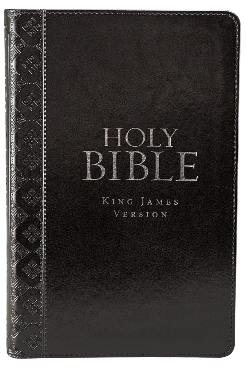 Black LuxLeather Deluxe Gift KJV Bible with Thumb Index