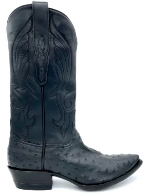 Black Ostrich Tres Outlaws Men's Classic -378