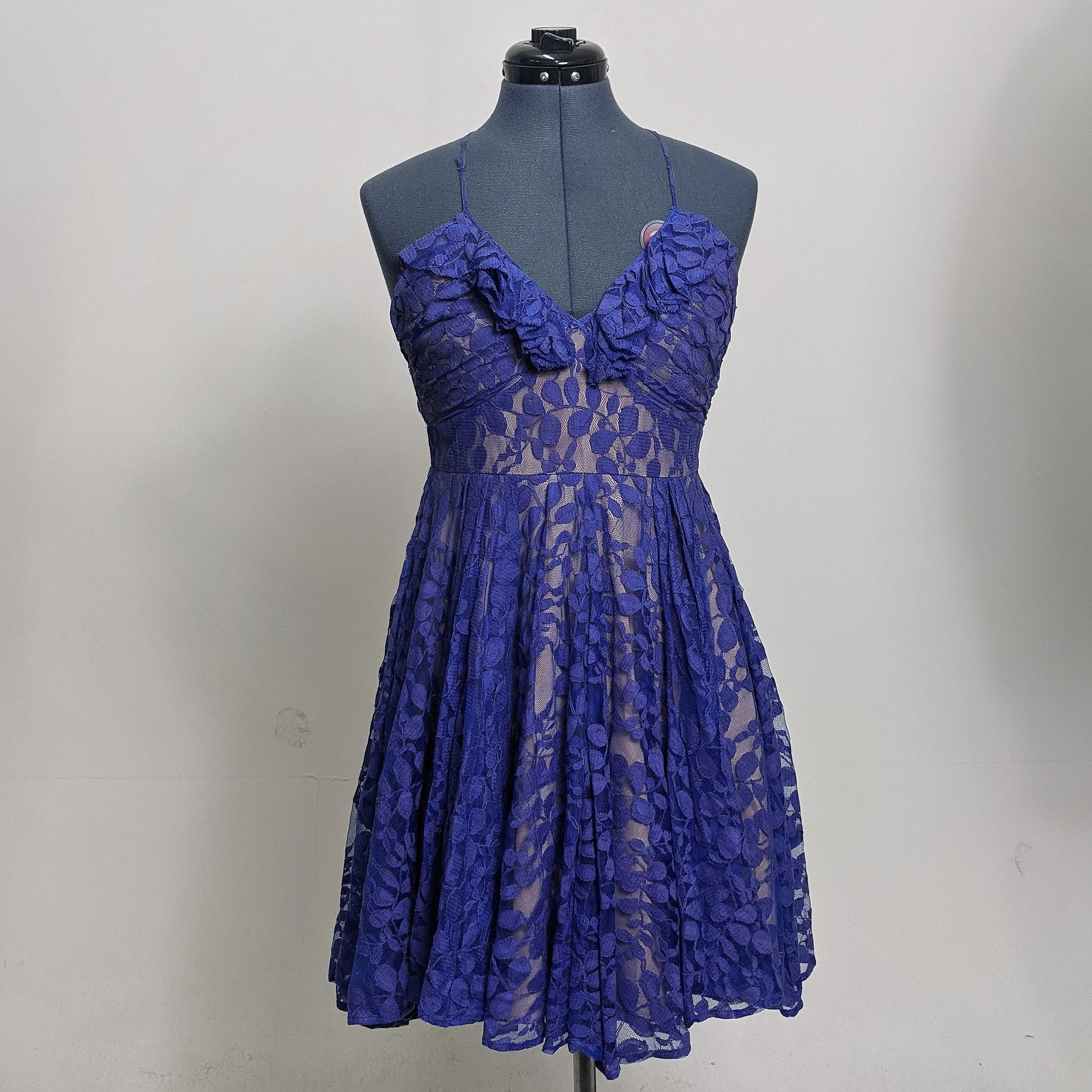 Blue Lace Party Dress