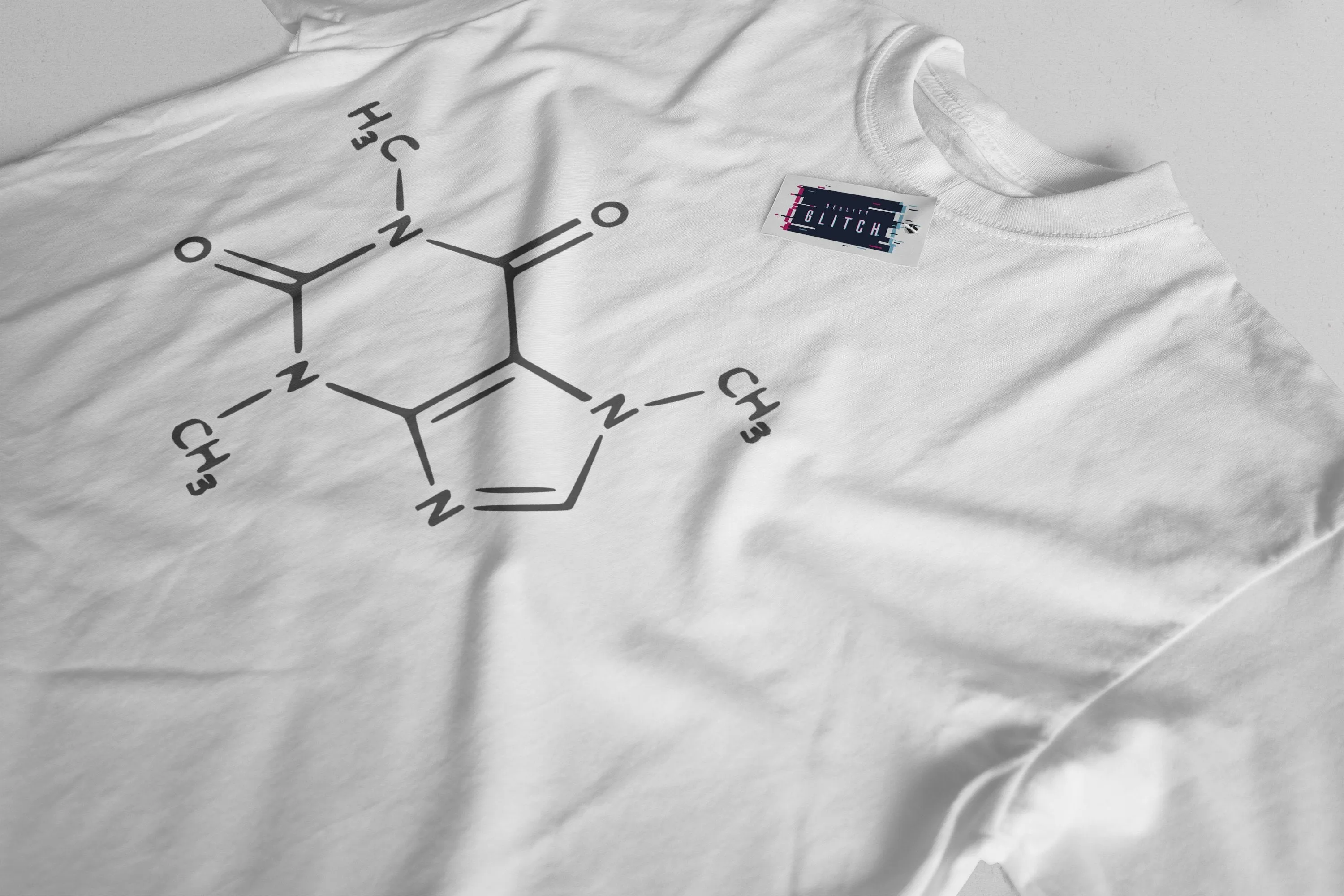 Caffeine Molecule Mens T-Shirt