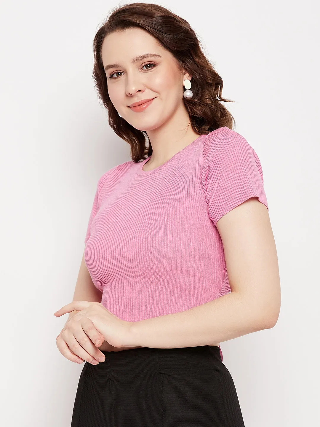 Camla Barcelona Rose Knot Detailed  Crop Top