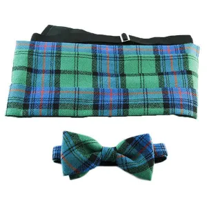 Campbell Dress Modern Tartan Cummerbund & Bow Tie Set
