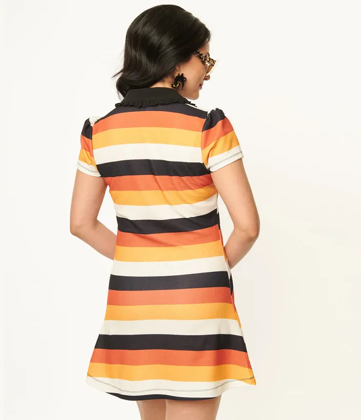 Candy Corn Stripes Mini Dress