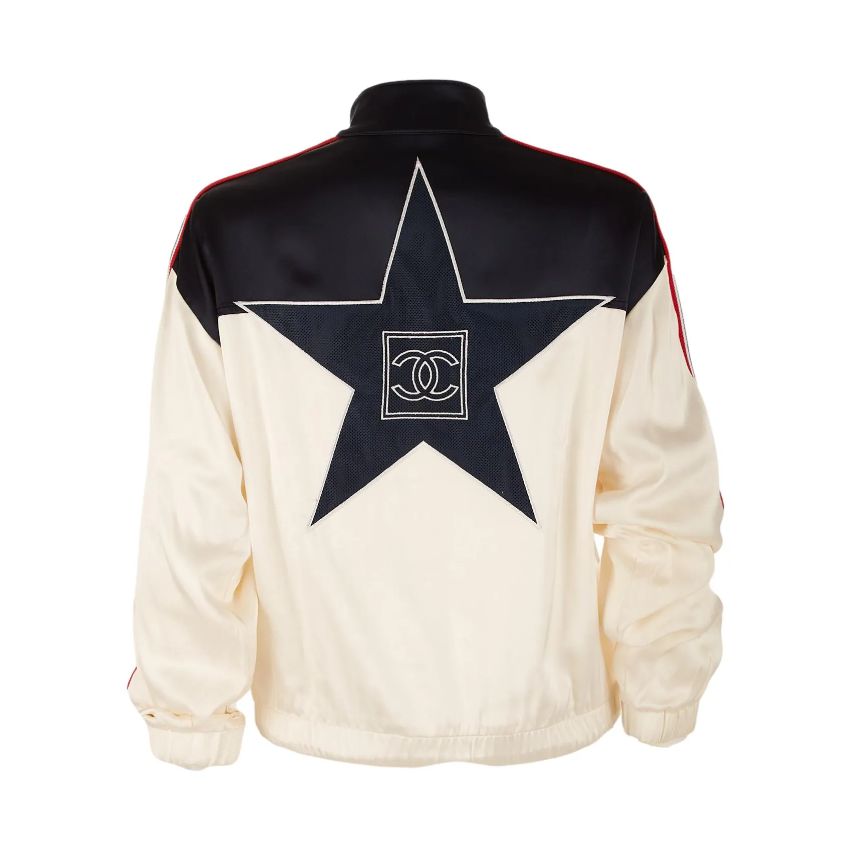 Chanel White Star Logo Jacket