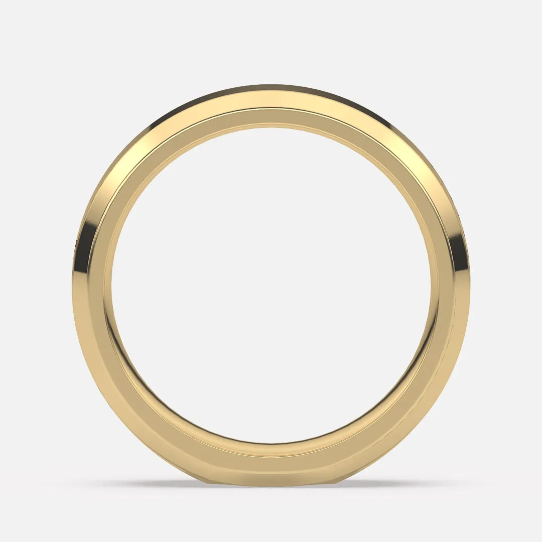 Classic 5mm Beveled Edge Band Ring