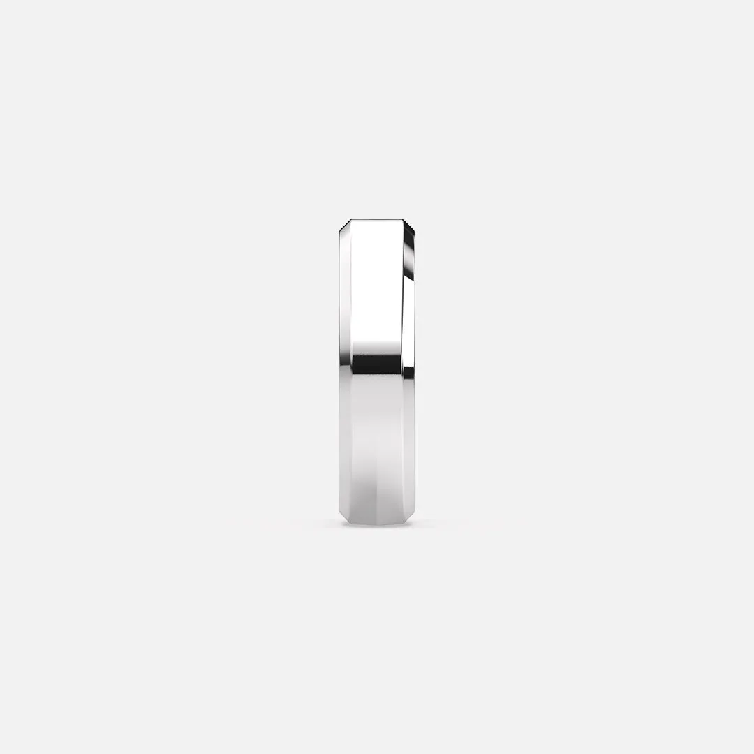 Classic 5mm Beveled Edge Band Ring