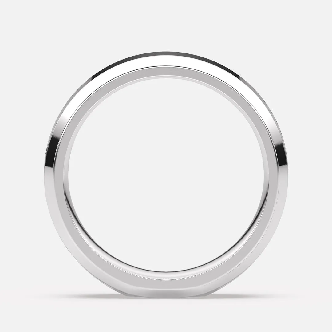 Classic 5mm Beveled Edge Band Ring