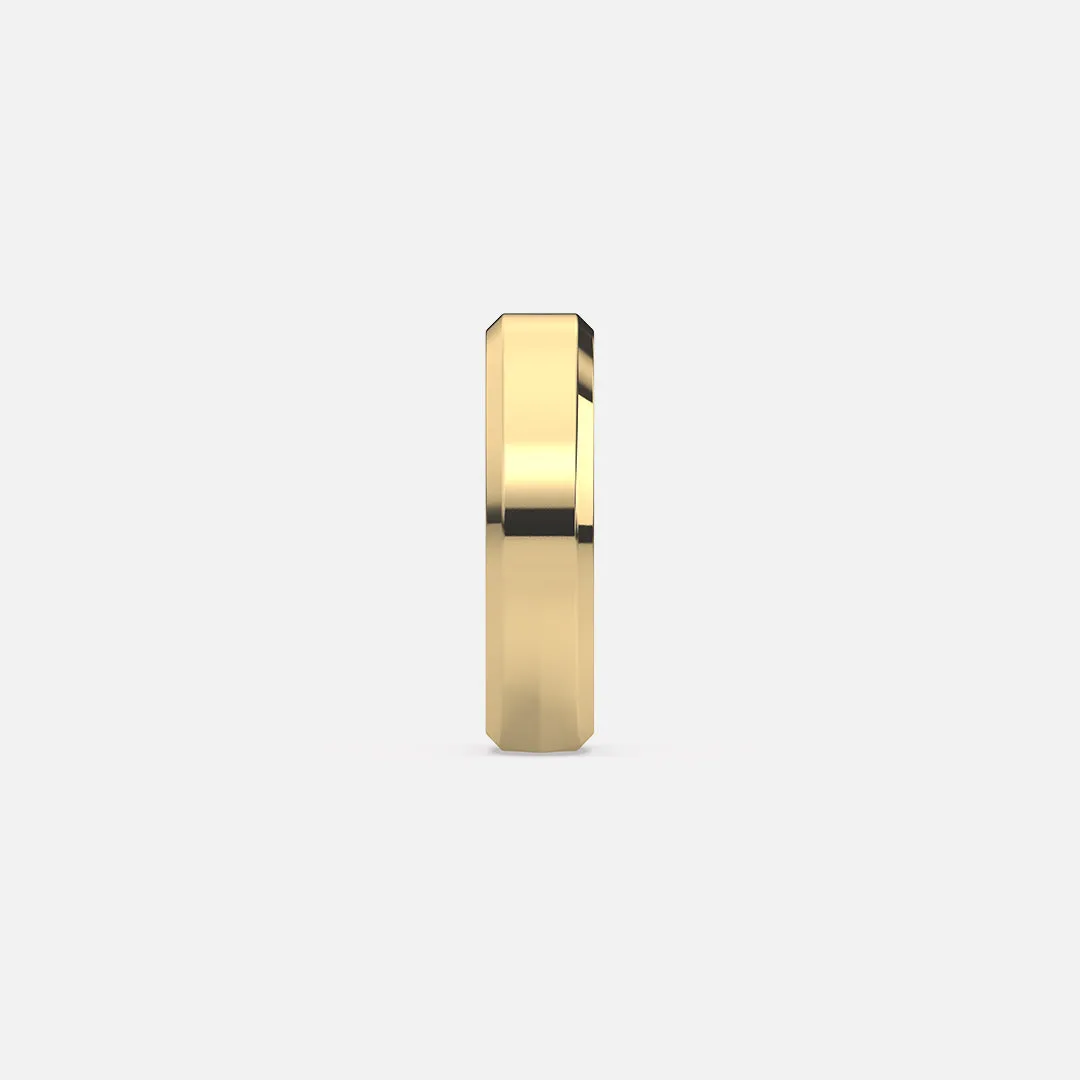 Classic 5mm Beveled Edge Band Ring