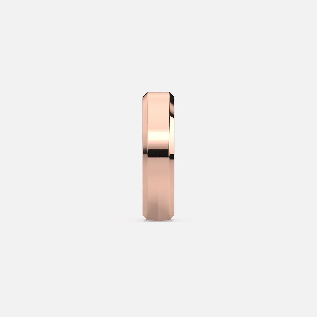 Classic 5mm Beveled Edge Band Ring