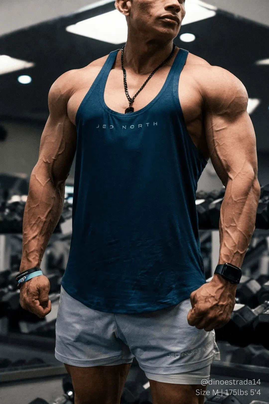 Classic Bodybuilding Racerback Stringer - Navy