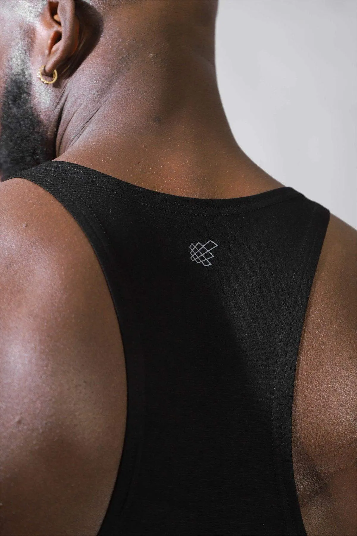 Classic Bodybuilding Racerback Stringer - Premium Black