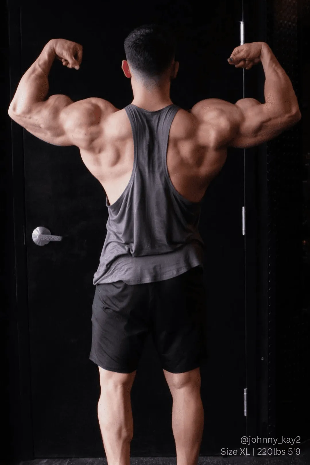 Classic Bodybuilding Racerback Stringer - Steel Gray
