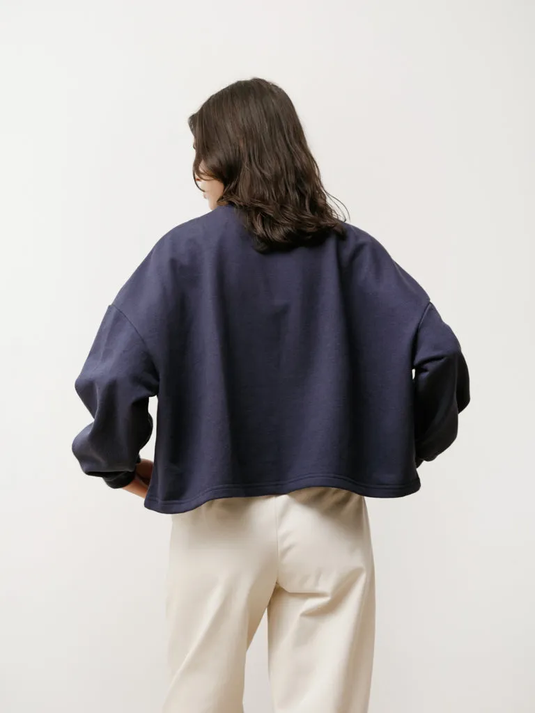 classic crew - lightweight terry navy
