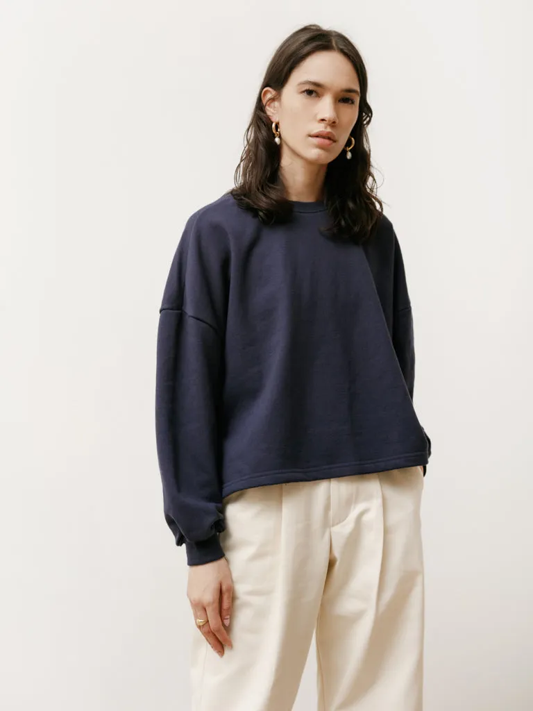 classic crew - lightweight terry navy