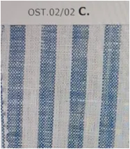 Classic Linen Shirt in White/Blue Vertical Stripes