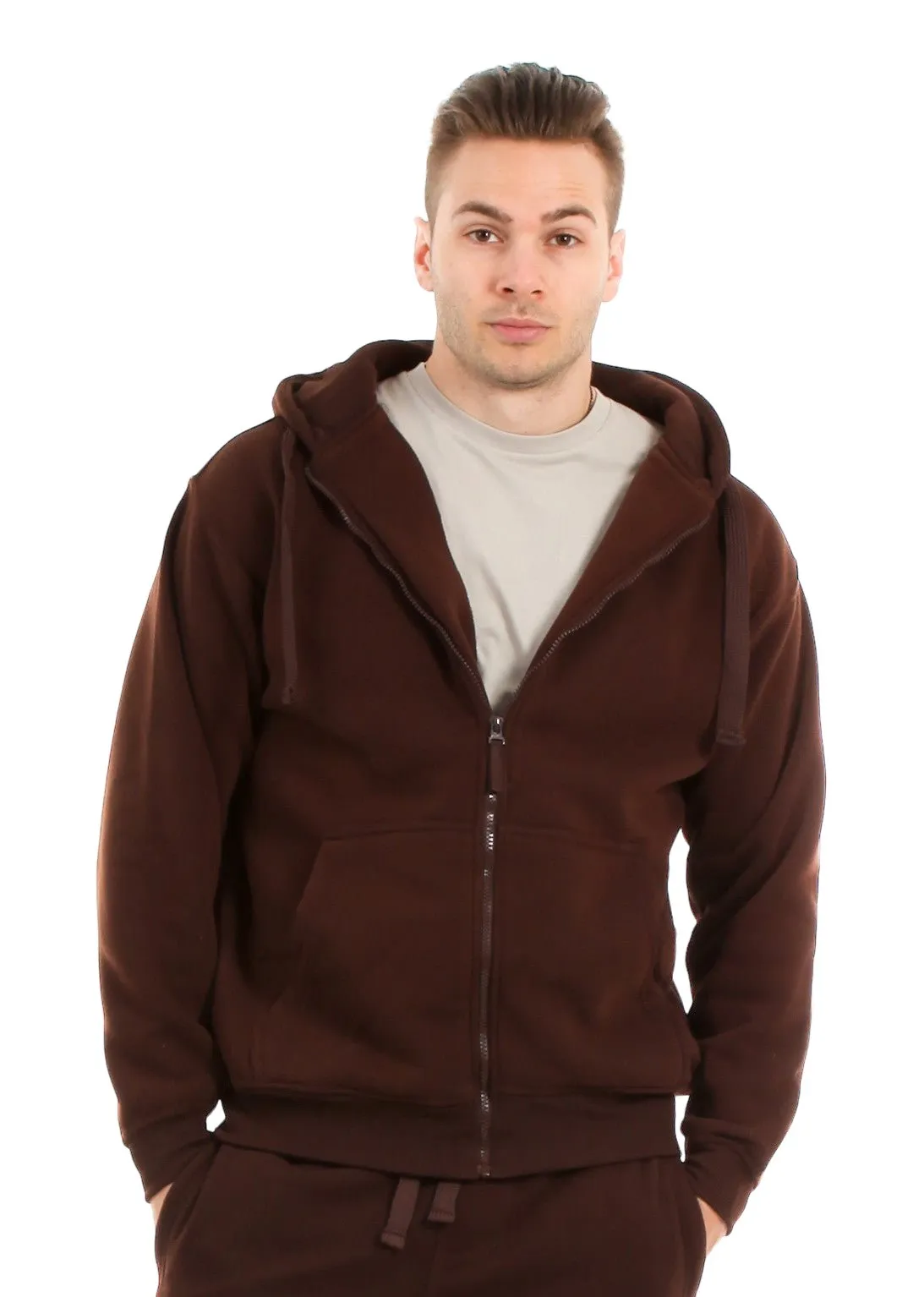 Classic Men's Fleece Zip-up Hoodie