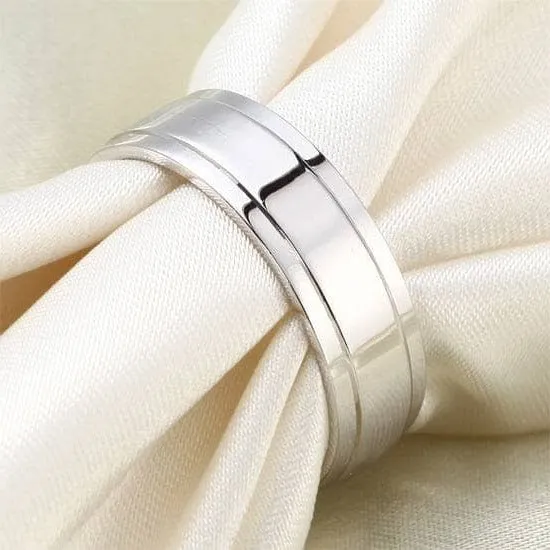 Classic Men's Wedding Band Ring
