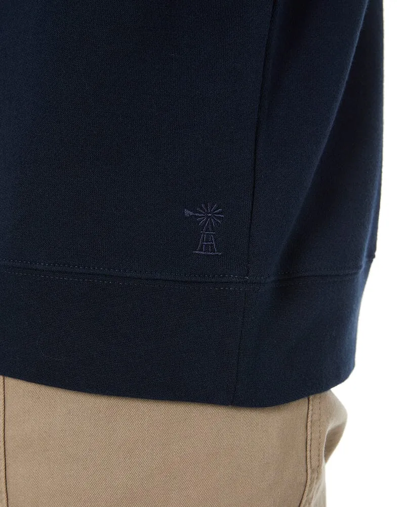 Classic Zipper Fleece Pullover - French Navy