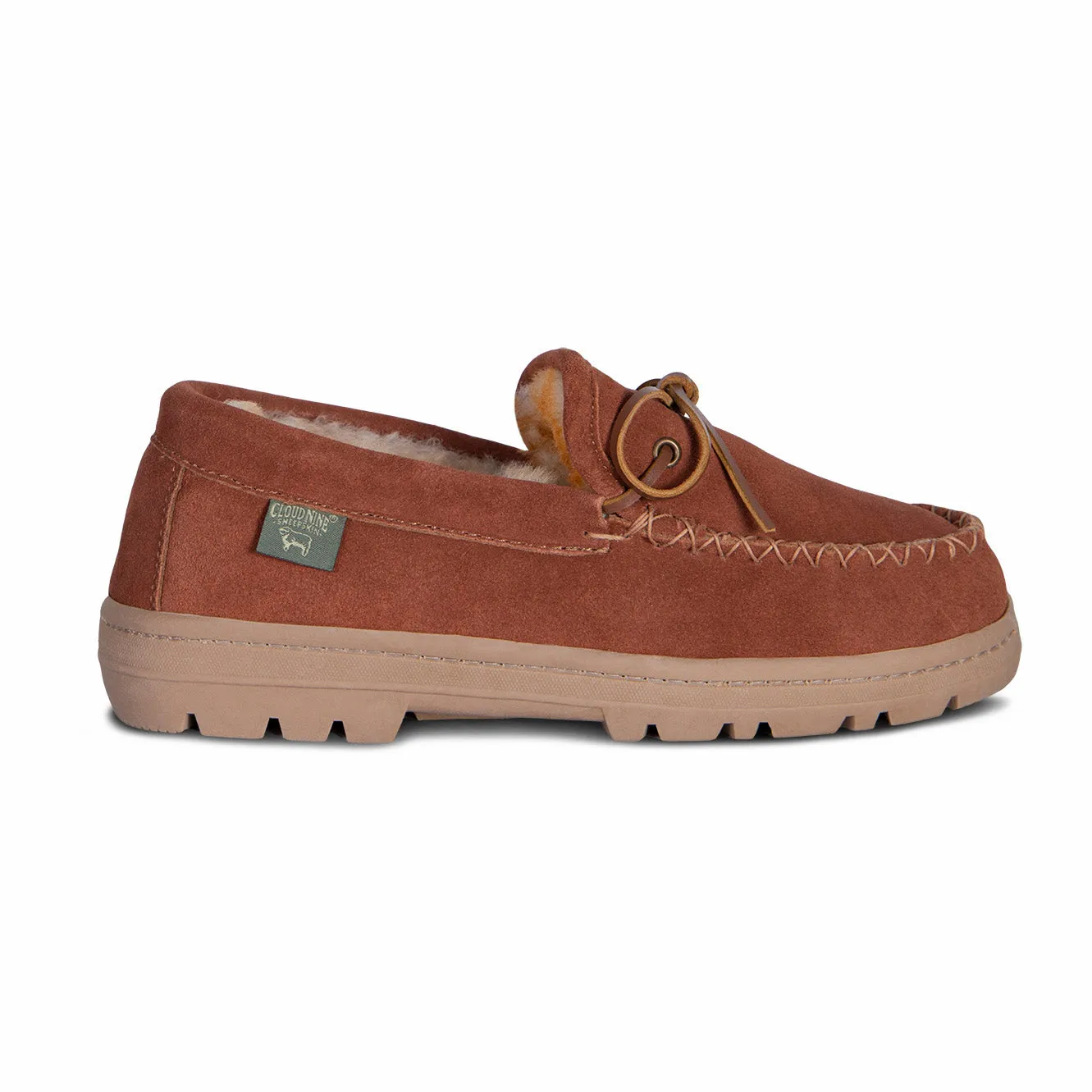 Cloud Nine Sheepskin Mens Trekker Moccasin Indoor/Outdoor