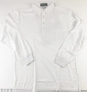 Club Shop LTD.  Mens  White  Long Sleeve Polo