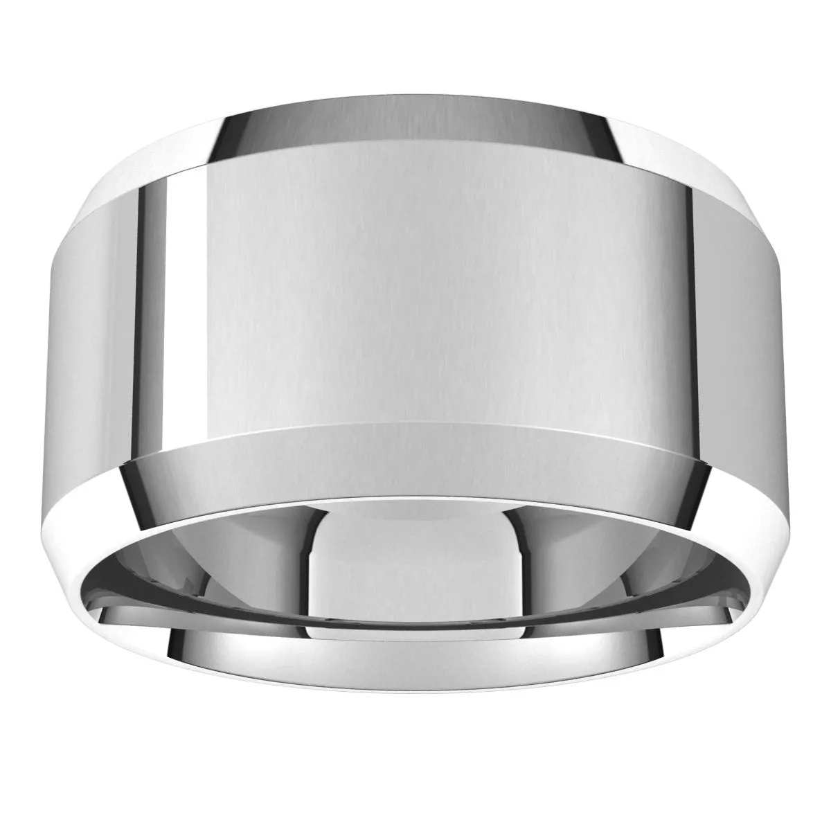 Continuum Sterling Silver 11 mm Beveled Edge Comfort Fit Light Band