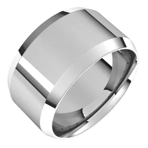 Continuum Sterling Silver 11 mm Beveled Edge Comfort Fit Light Band