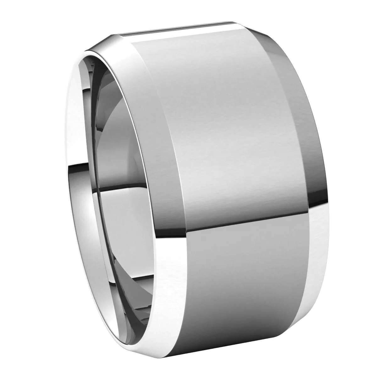 Continuum Sterling Silver 11 mm Beveled Edge Comfort Fit Light Band