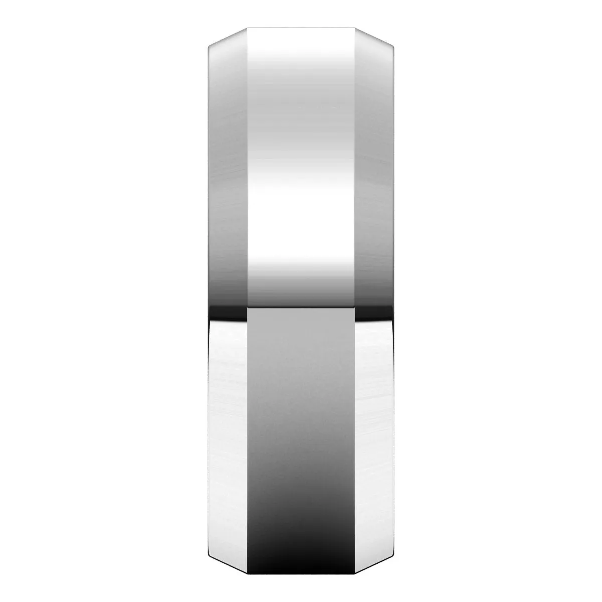 Continuum Sterling Silver 7 mm Beveled Edge Comfort Fit Light Band