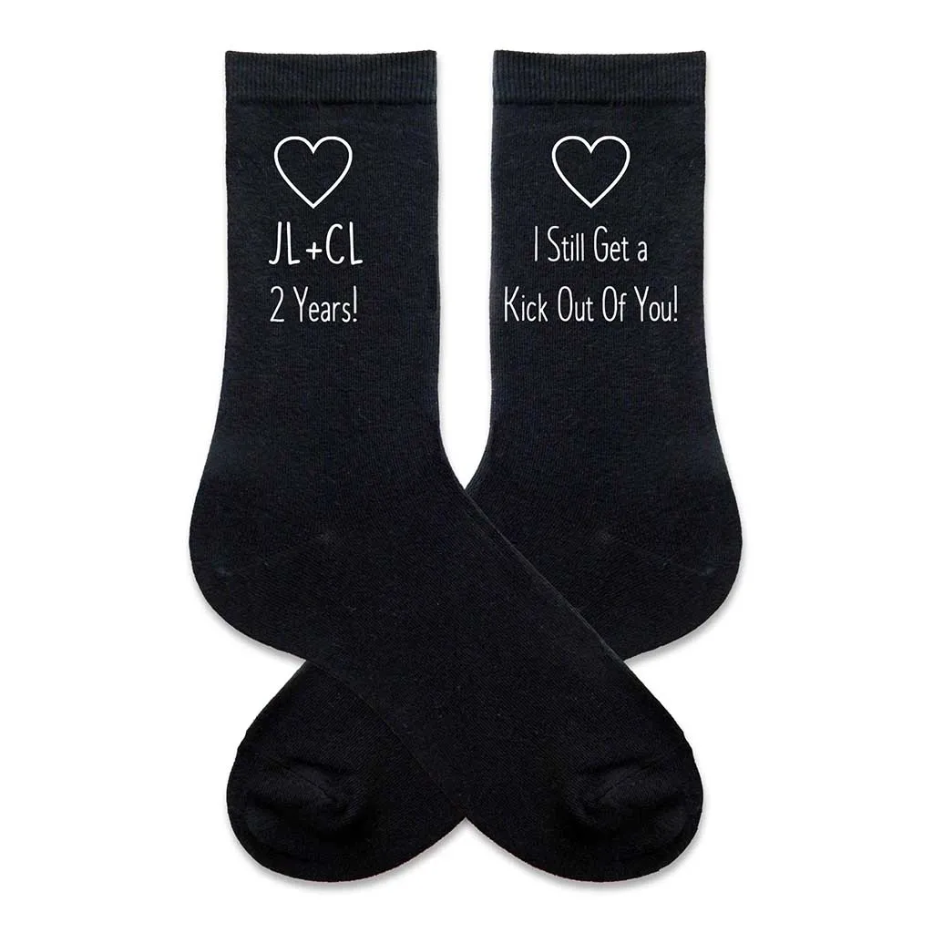 Cotton Anniversary Gift for Him - 2nd Anniversary Socks