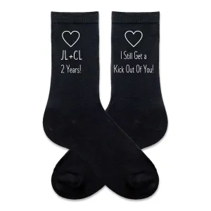 Cotton Anniversary Gift for Him - 2nd Anniversary Socks