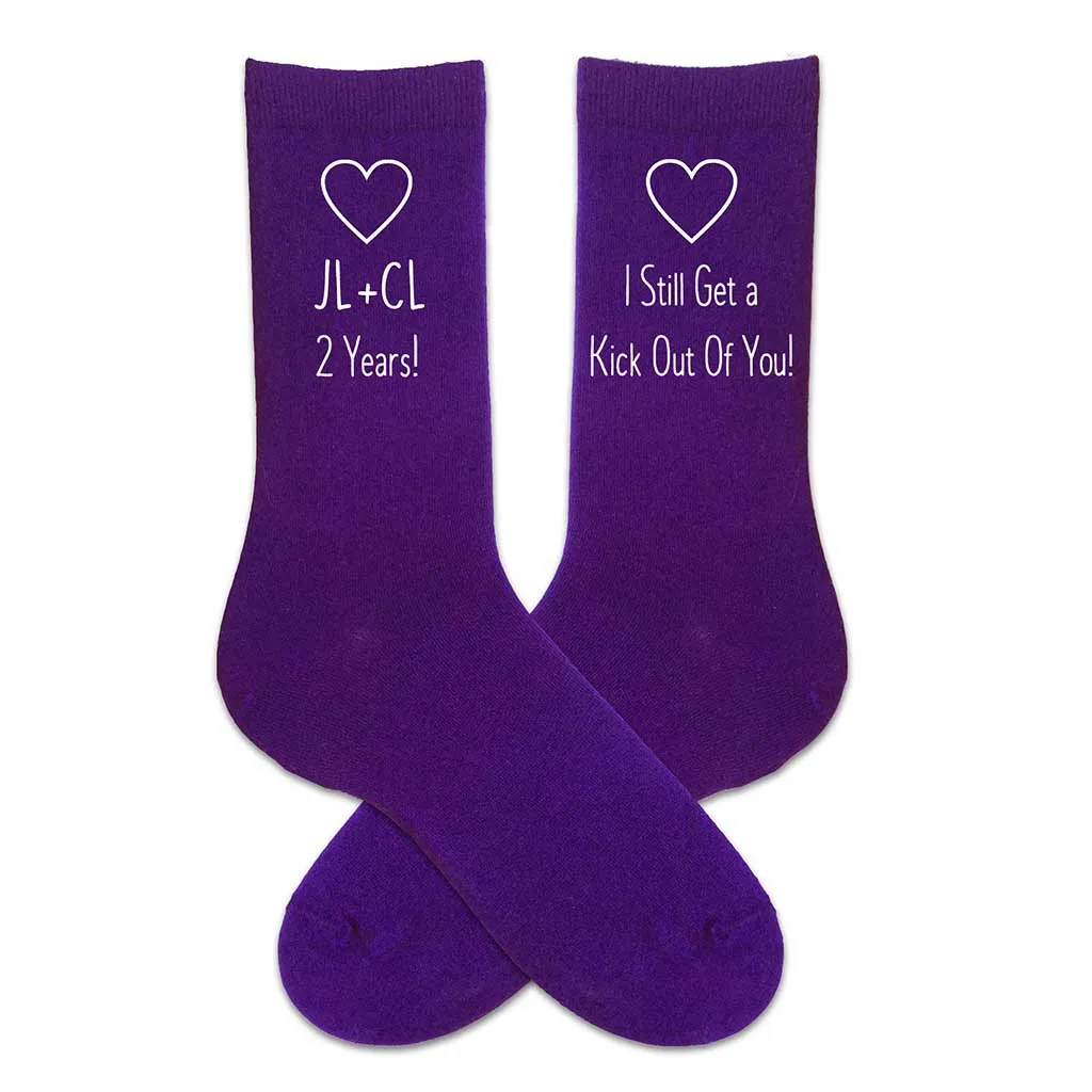 Cotton Anniversary Gift for Him - 2nd Anniversary Socks