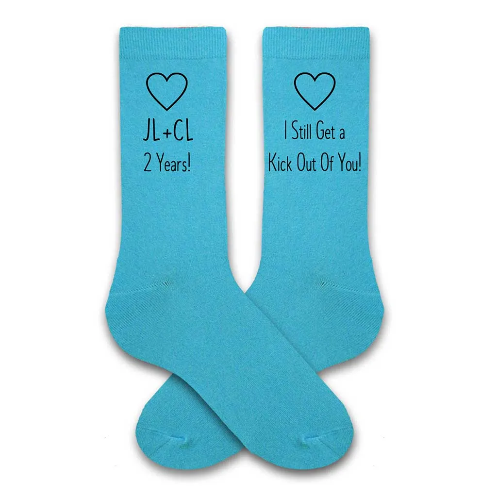 Cotton Anniversary Gift for Him - 2nd Anniversary Socks